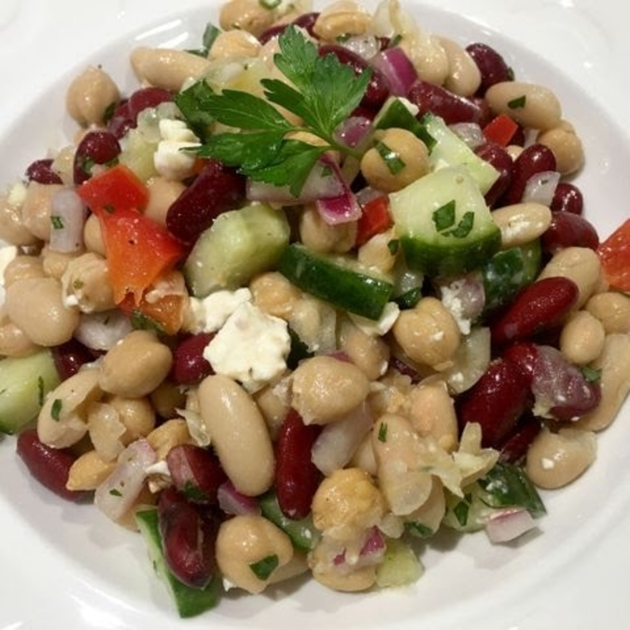 Mediterranean Three Bean Salad