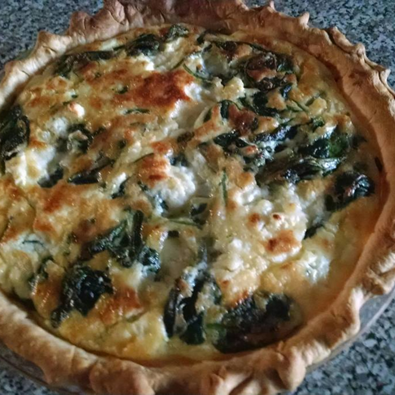 Spinach Feta Quiche