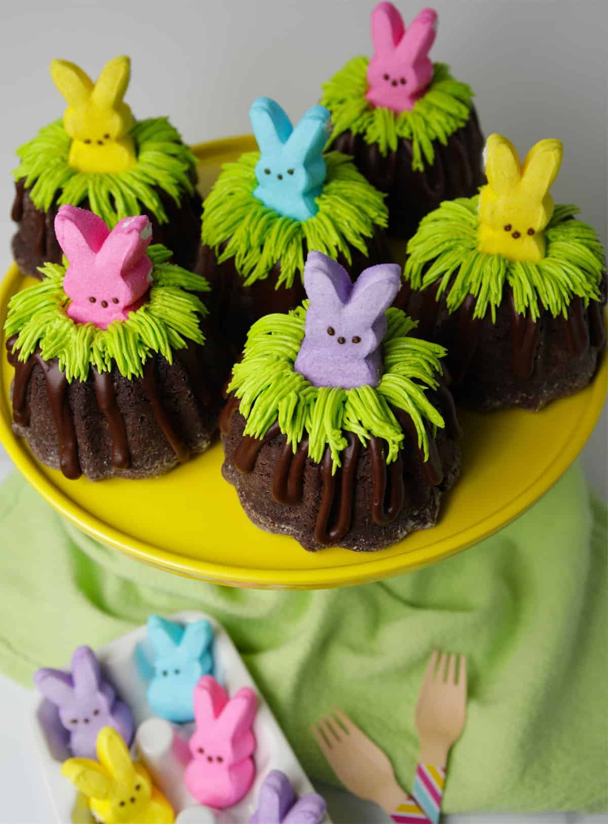 Easter Bunny Bundt Cakes