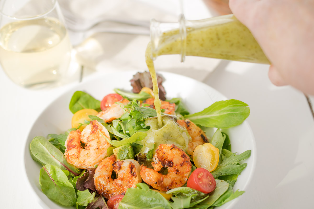 Blackened Grilled Shrimp Salad
