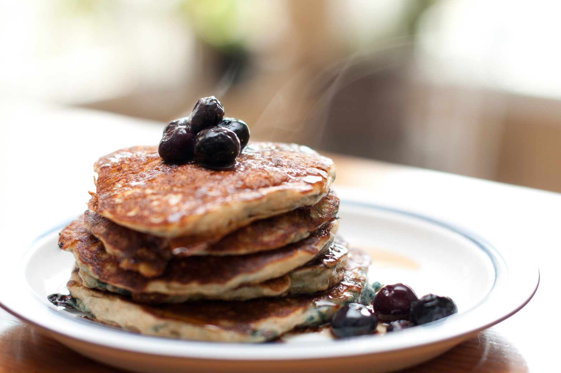 Blueberry Oatmeal Pancakes BigOven