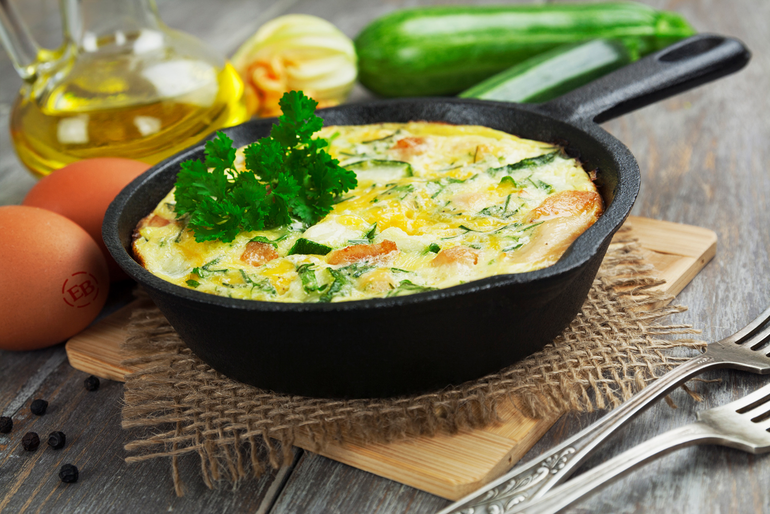 Cast Iron Egg Bake