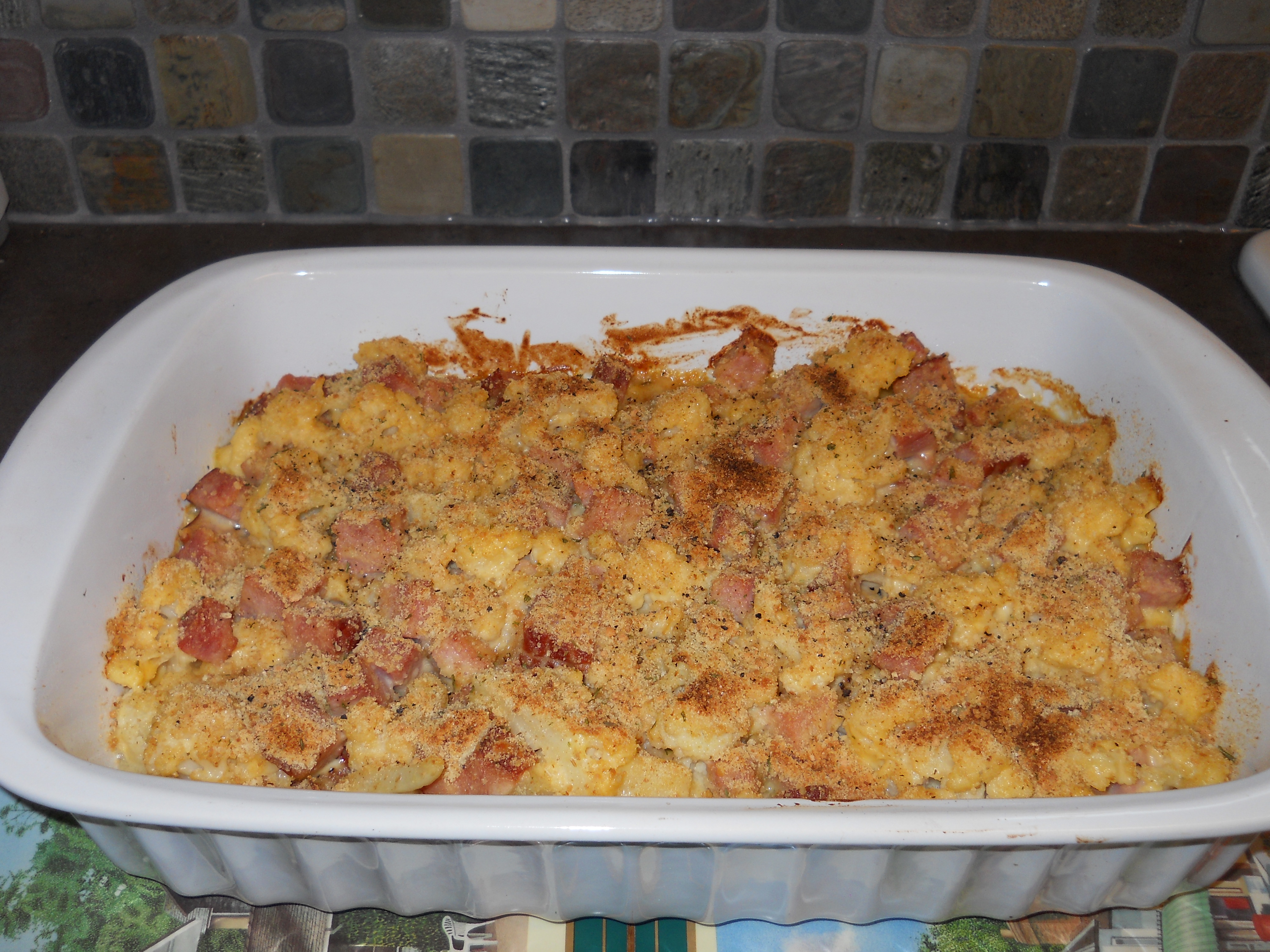 Cauliflower Ham & Cheese Bake BigOven