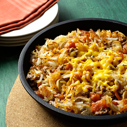 Cheesy Hash Brown Skillet Dinner Bigoven