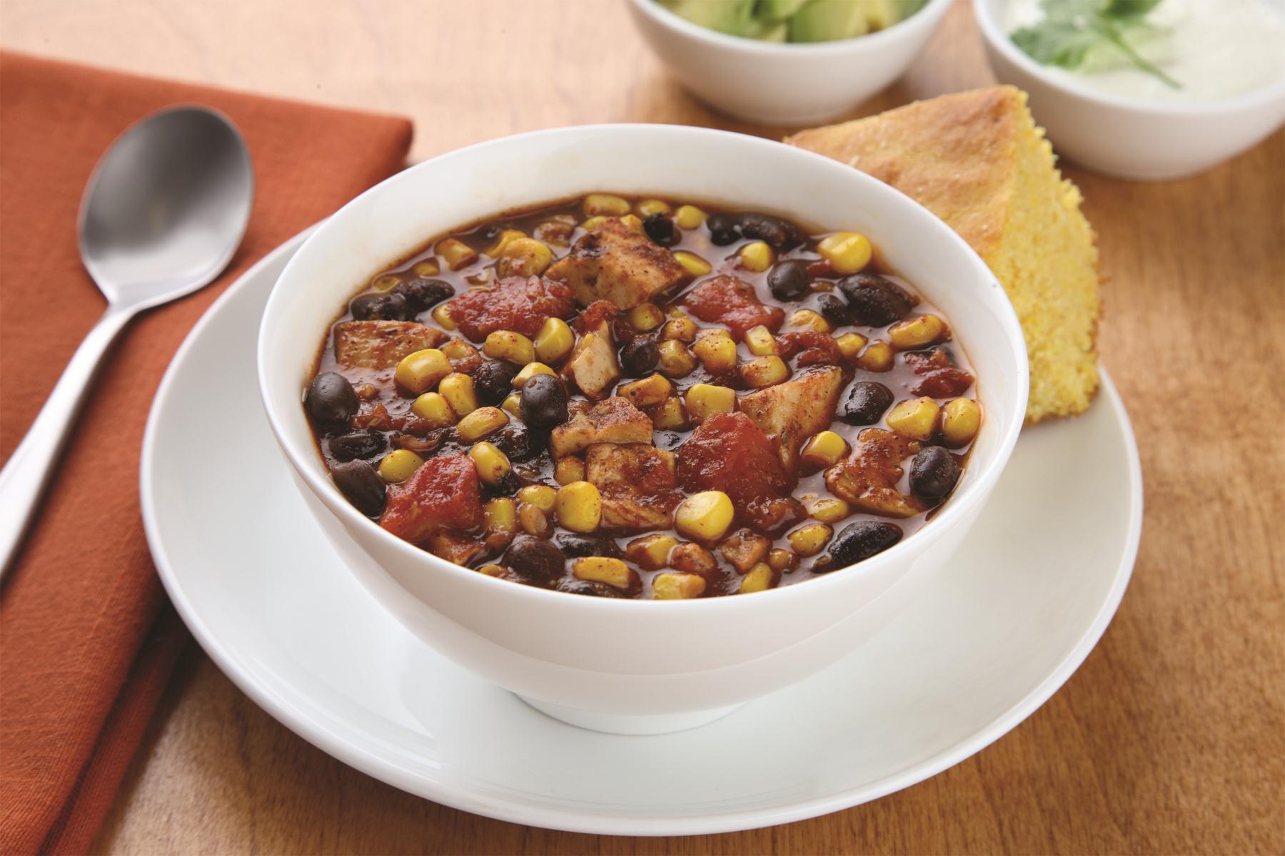 Chicken & Black Bean Chili with Corn BigOven