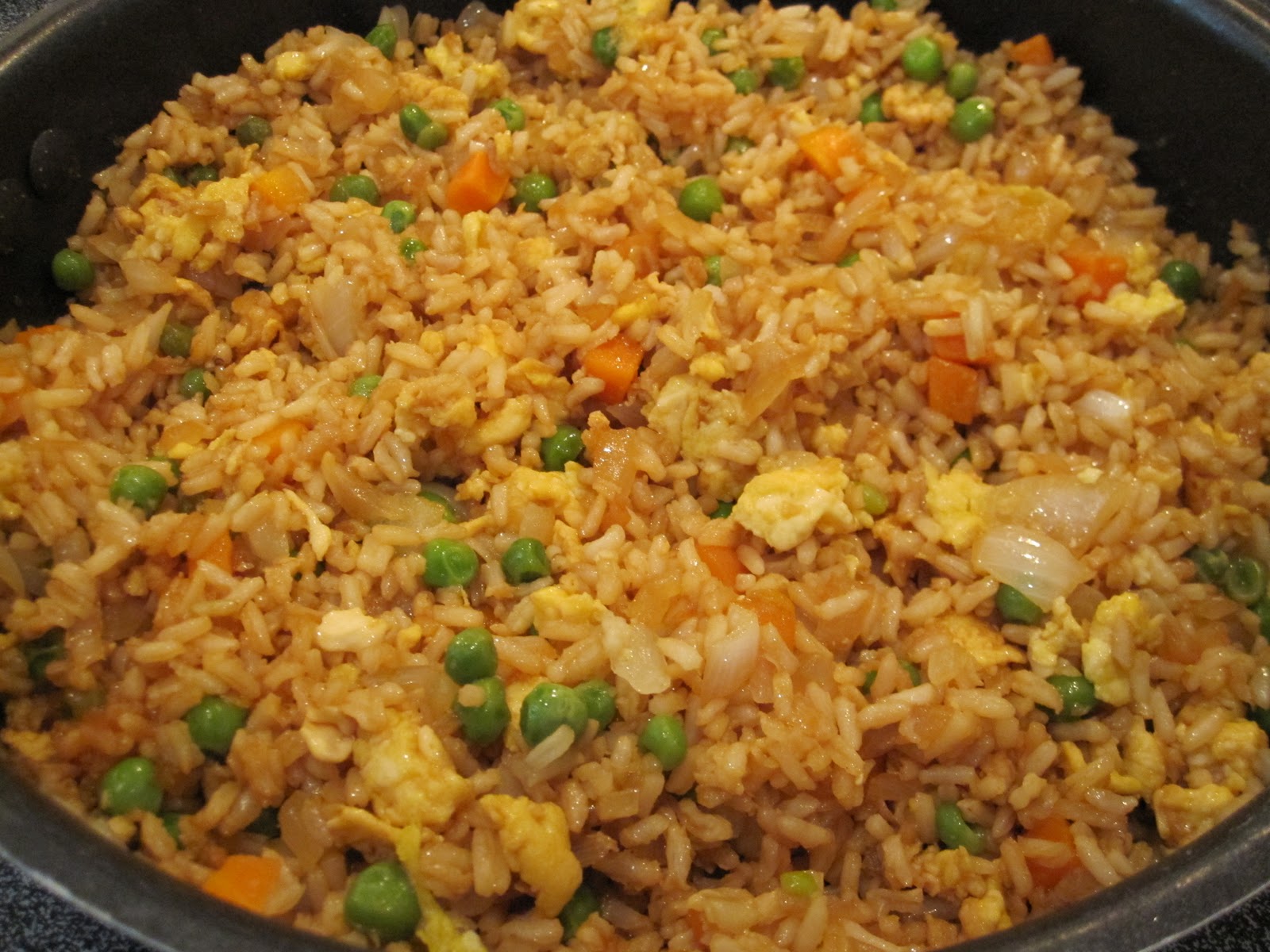 Chinese Food Chicken Wings And Fried Rice