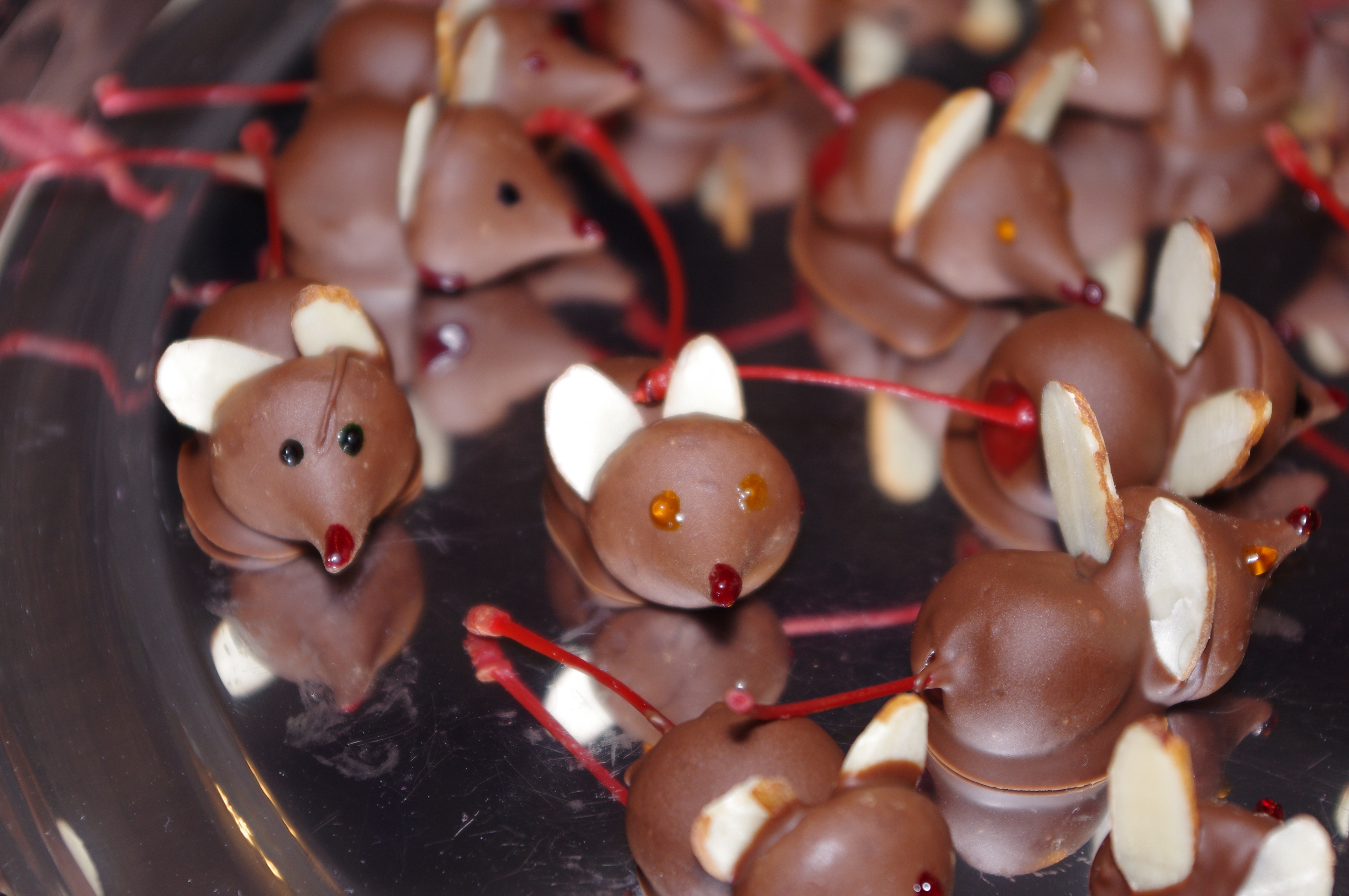 stuffed christmas mice