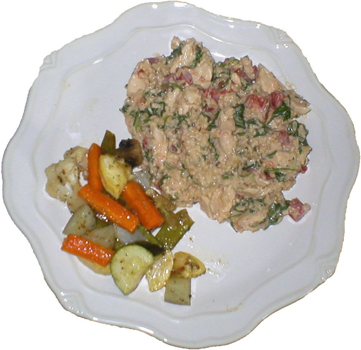 Creamy Rice, Chicken, and Spinach Dinner - BigOven