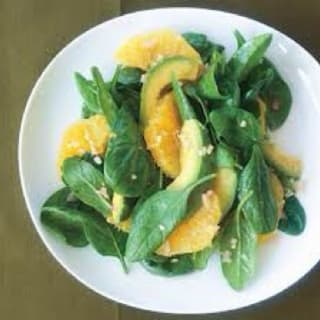 Asian Spinach Salad with Orange and Avocado