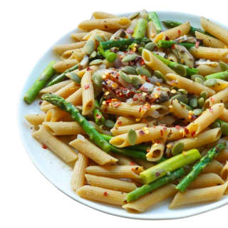 Asparagus and Mushroom Pasta