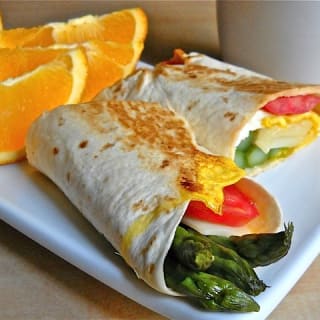 asparagus breakfast wraps