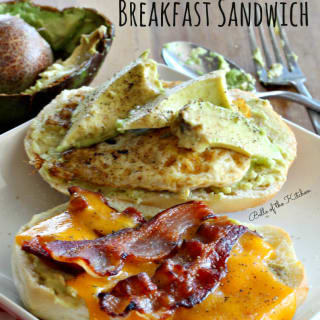 Bacon, Egg, and Avocado Breakfast Sandwich