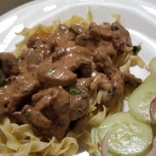 Beef Stroganoff