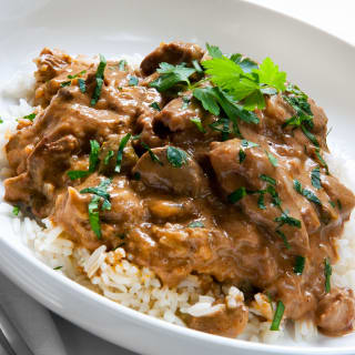 Beef Stroganoff in Crockpot