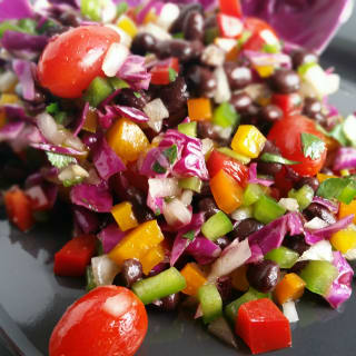 Black Beans and Bell Pepper Salad