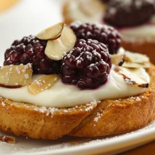 Blackberry-Almond Bruschetta