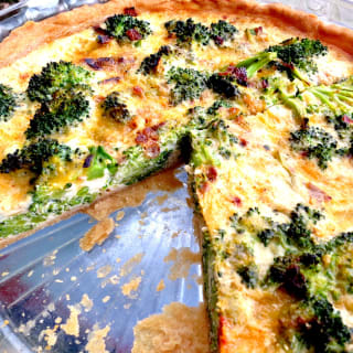 Broccoli Cheddar Quiche