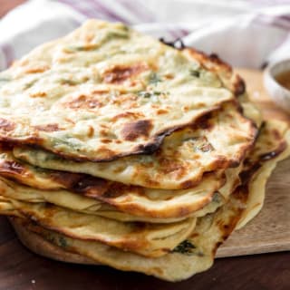 Broiled Mint Msemen With Honey Recipe