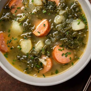 Caldo Verde (Portuguese Potato and Kale Soup With Sausage) Recipe