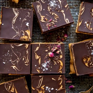 Chewy Chocolate Peanut Butter Bars.