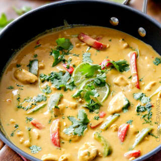 Chicken in Coconut Mango Verde Sauce