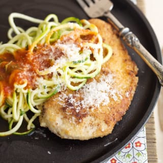 Chicken Parmesan with Zucchini Noodles (Grain Free, Paleo, Primal, Gaps, Gl