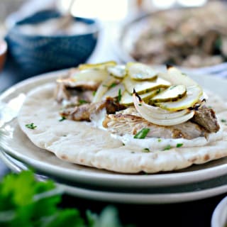 Chicken Shawarma Wraps with Lemon Tahini Yogurt Sauce