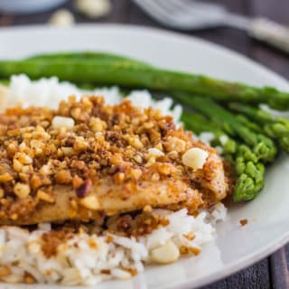 Chili Macadamia Crusted Tilapia