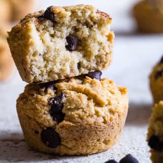 Chocolate Black Walnut Keto Low carb Muffins with Almond Flour