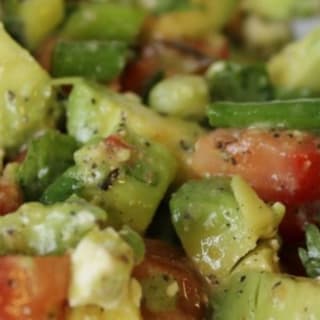 Cilantro, Avocado, Tomato, and Feta Salad Recipe