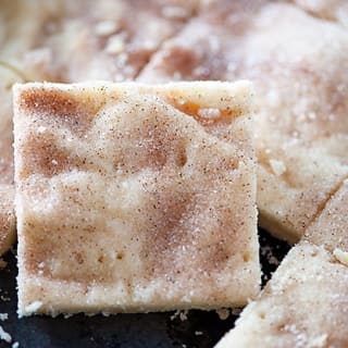 Cinnamon Sugar Shortbread Cookie Bars