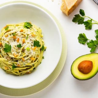 Creamless Fettuccine Alfredo with California Avocados