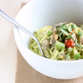 Creamy Pesto &quot;Pasta&quot; with Spring Vegetables