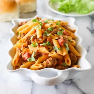 Creamy Sausage and Tomato Pasta