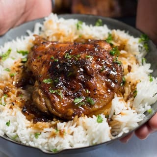 Crispy One Pot Honey Garlic Ethiopian Berbere Chicken Thighs