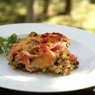 Crock Pot Chicken Enchilada Casserole