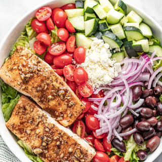 Easy Balsamic Salmon Salad