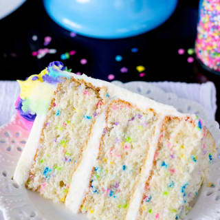Funfetti Cake from Scratch (&amp; A Very Merry Unbirthday)