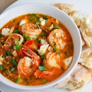 Garides Tourkolimano (Greek Shrimp)