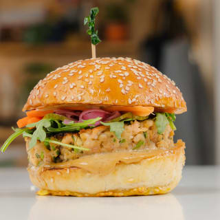 Ginger Soy Salmon Burger