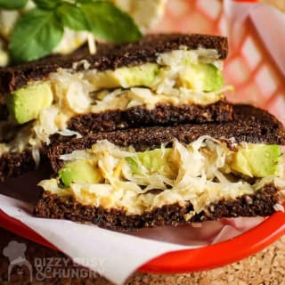 Grilled Avocado Sauerkraut Sandwich