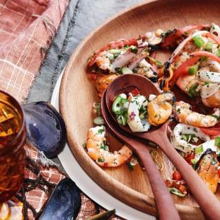 Grilled shellfish with sherry vinaigrette