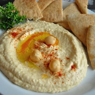 homemade hummus