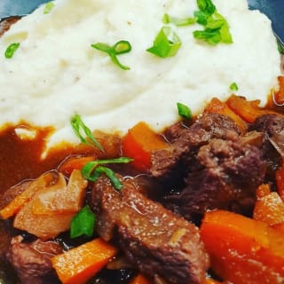 Keto Red Wine Beef Stew