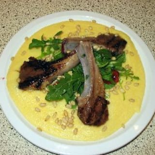 Lamb Cutlets with Polenta and Rocket