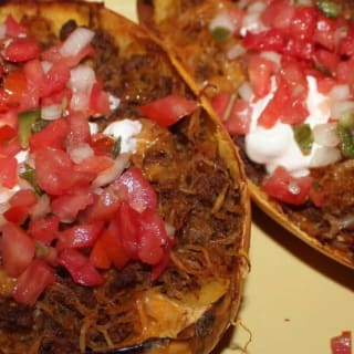 Low Carb Mexican Spaghetti Squash Boats