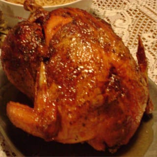 Ma Lipo&#39;s Apricot-Glazed Turkey with Roasted Onion and Shallot Gravy