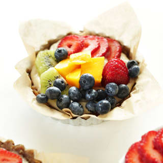 No Bake Lemon Cookie Fruit Tarts