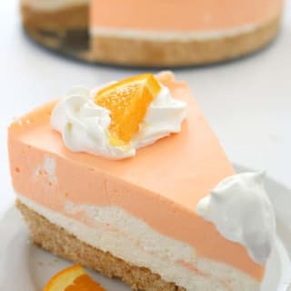 NO BAKE ORANGE CREAMSICLE CHEESECAKE