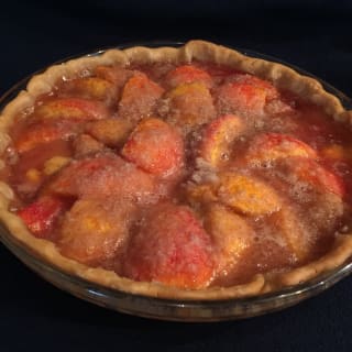 Open-Face Peach Pie